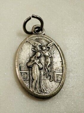 Vintage Italian Guardian Angel Pendant For A Charm Bracelet Or A Necklace
